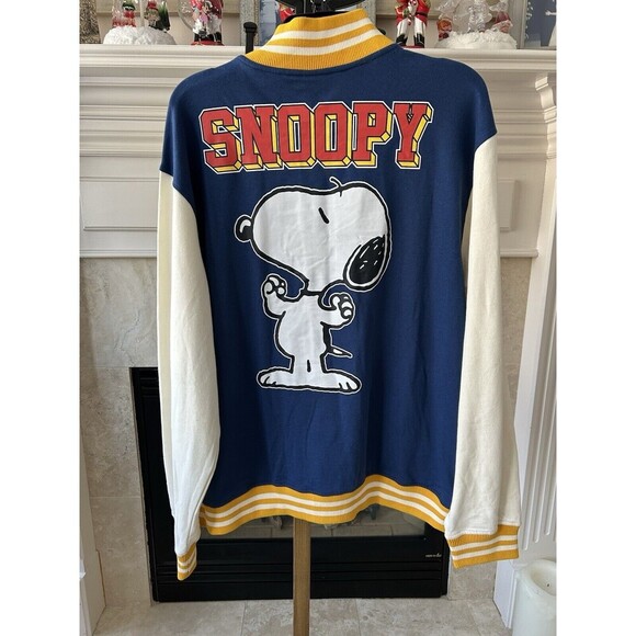 PEANUTS Snoopy Varsity University Bomber Jacket, ADULT Size XL New - Picture 11 of 11